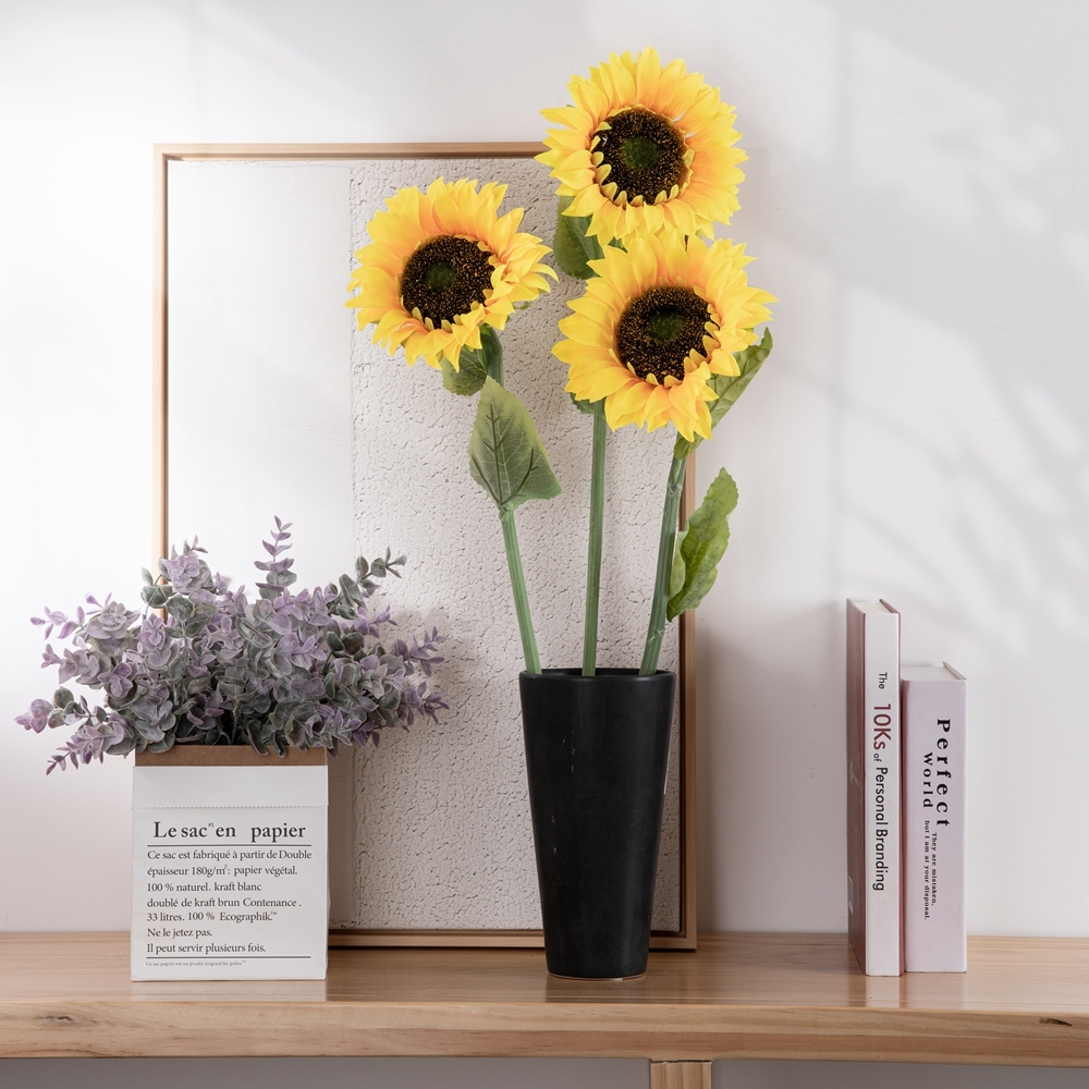 MW33711 artificial sunflower wholesale artificial sunflowers artificial sunflower stem