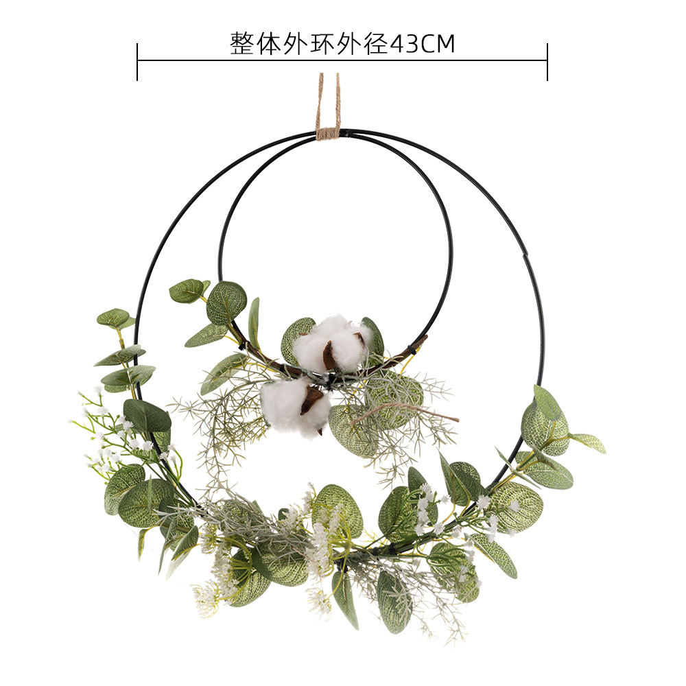 CF01070 Artificial Green Spring Wreath New Design Garden Wedding Decoration Party Decoration