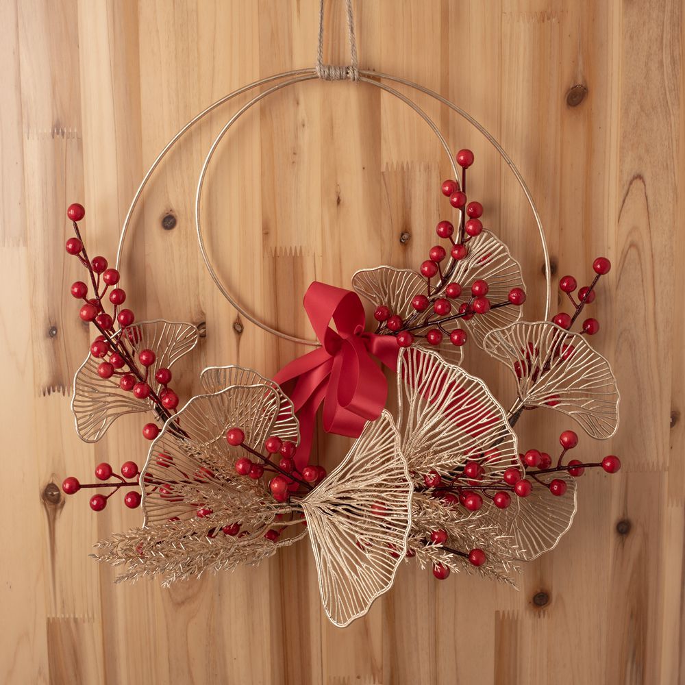 CF01058 Artificial Berry Double Garland Wall Hanging New Design Christmas Decoration Festive Decorations