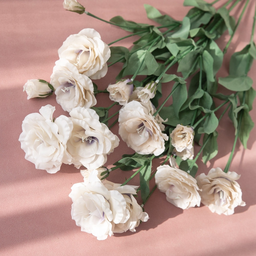 DY-397 Hot Selling Artificial Flowers Platycodon Grandiflorum Flower Eustoma For Wedding Decoration