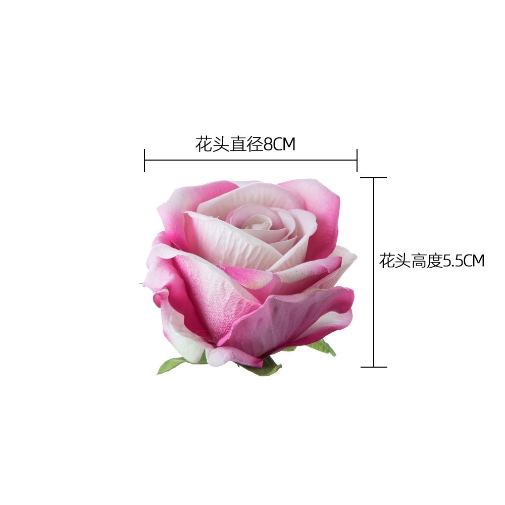 MW03338 High Quality Artificial Flower Head Height 5.5cm Rose Head For Mother's Day gift