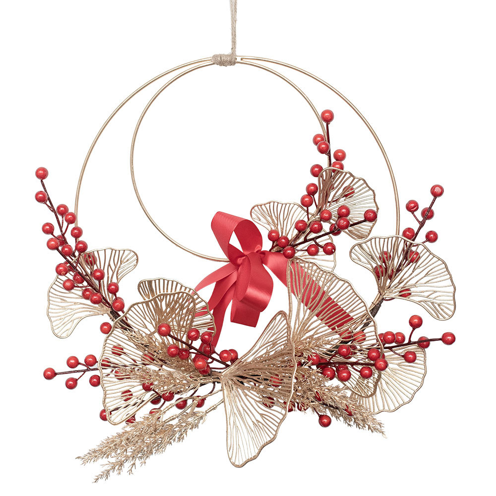 CF01058 Artificial Berry Double Garland Wall Hanging New Design Christmas Decoration Festive Decorations