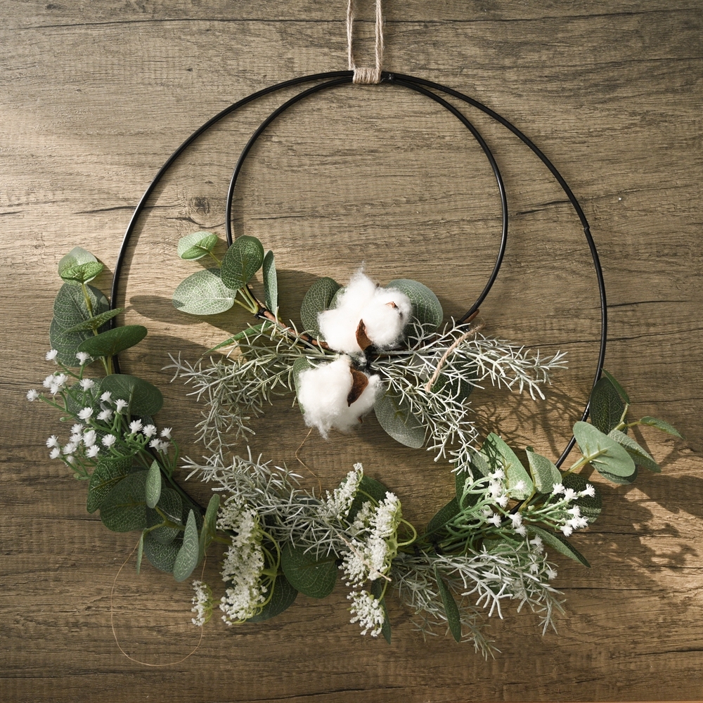 CF01070 Artificial Green Spring Wreath New Design Garden Wedding Decoration Party Decoration