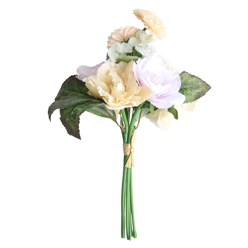 DY1-806A Hot Sale Artificial Flower Bouquet Artifical Silk Rose For Decorative Flowers and Plants