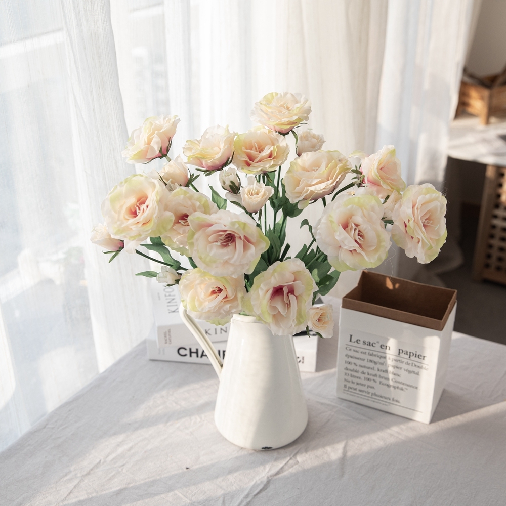 DY-397 Hot Selling Artificial Flowers Platycodon Grandiflorum Flower Eustoma For Wedding Decoration