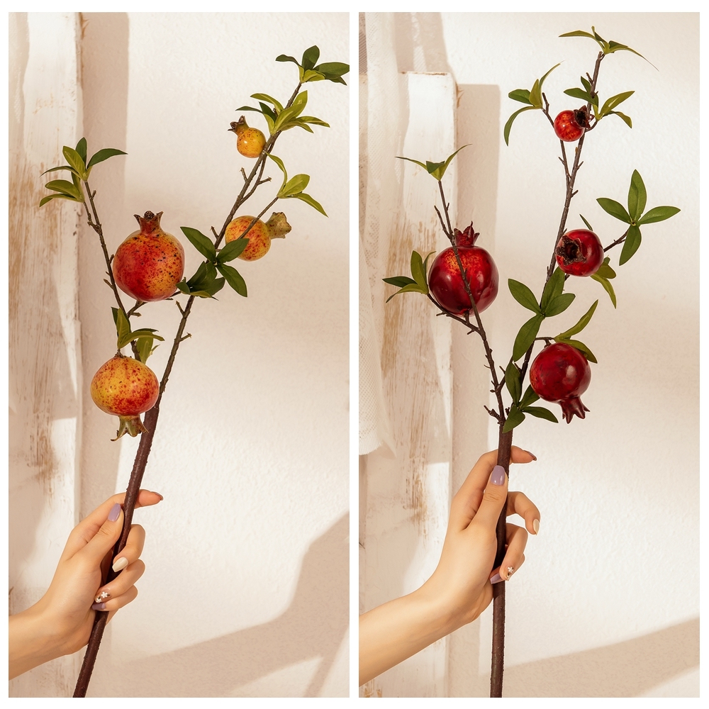MW10889 Factory direct sales of new simulation pomegranate suitable for model room home hotel office wedding deco Table Deco