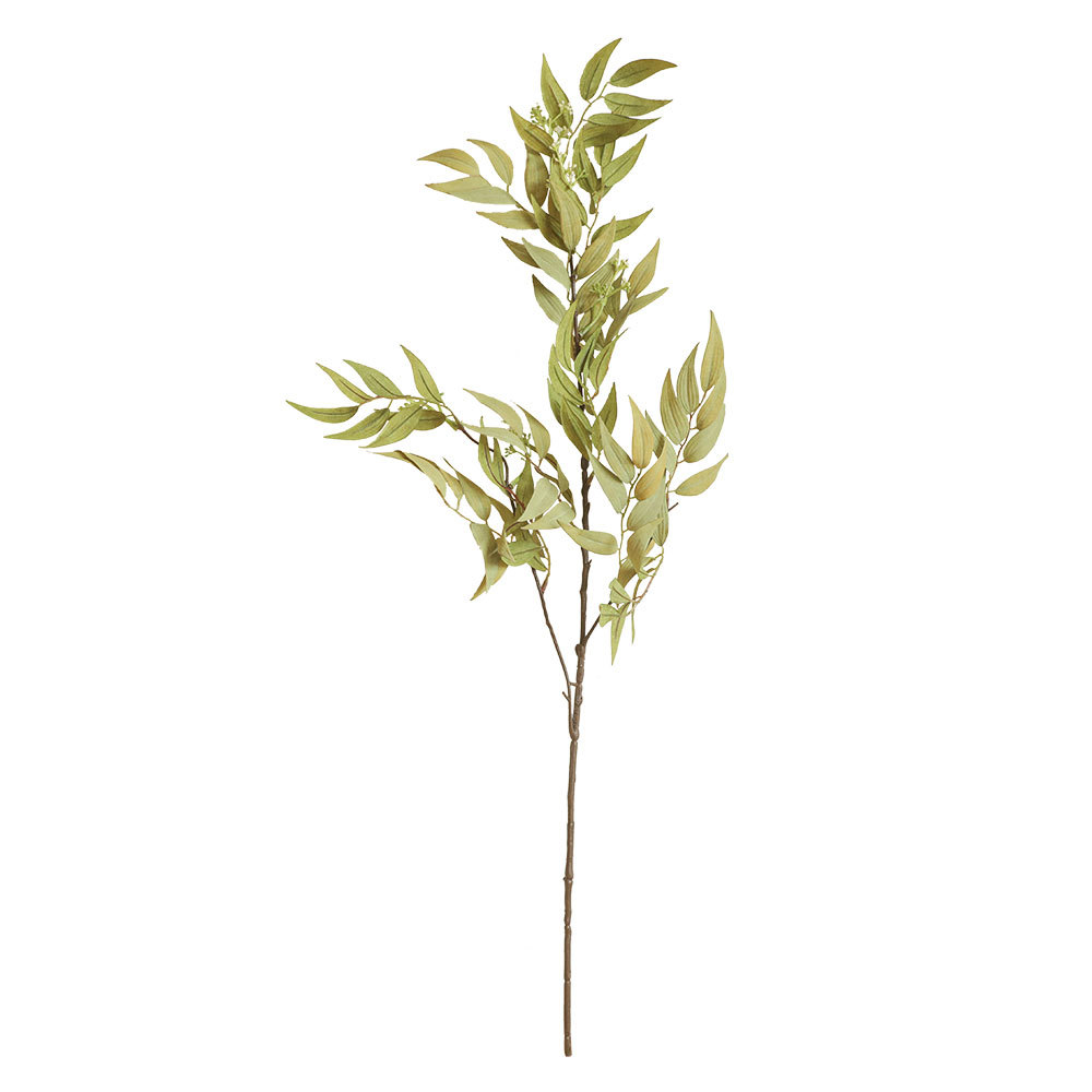 Artificial Decoration Dried Eucalyptus Oliver Leaves Foliage Greenery Wedding Branch YC1049