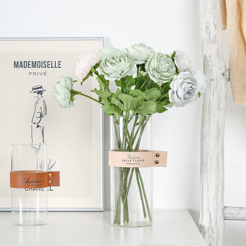 MW66775 Factory Direct Sale Artificial Silk artificial Ranunculus Stems christmas flower for Flower Wall Backdrop
