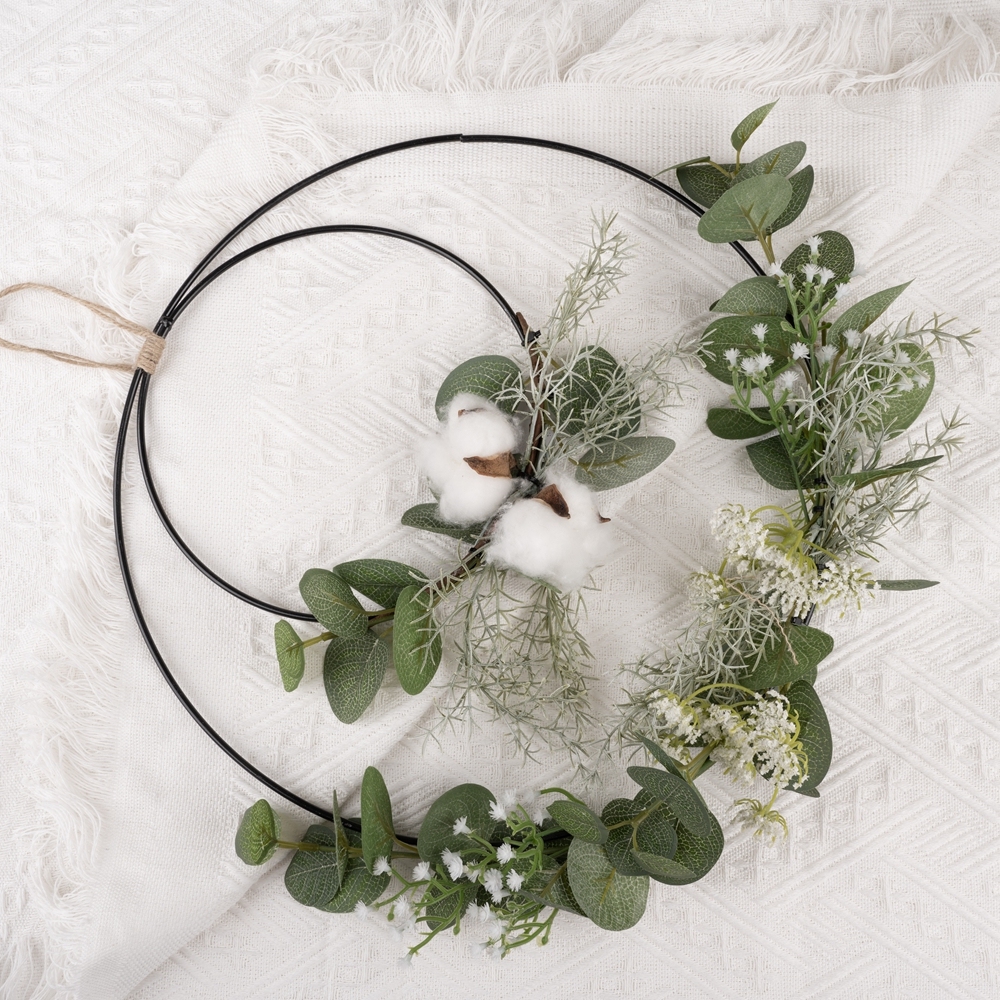 CF01070 Artificial Green Spring Wreath New Design Garden Wedding Decoration Party Decoration