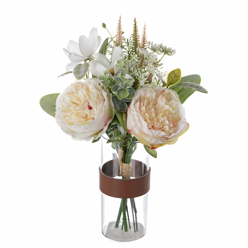 CF01176 Artificial Peony Chrysanthemum Bouquet New Design Silk Flowers Festive Decorations
