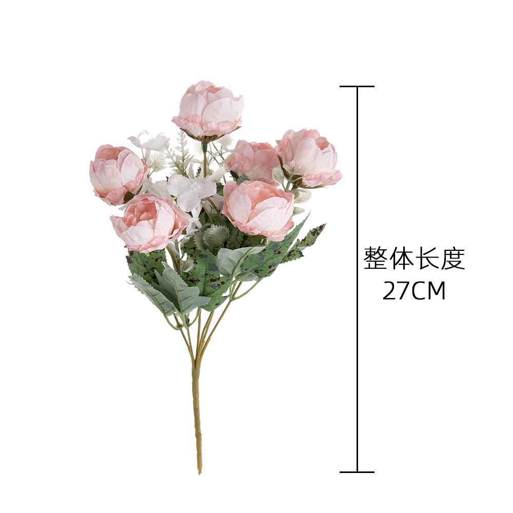 MW55503 High Quality Artificial Flower Bouquet Artifical Silk Peony For Mother's Day gift