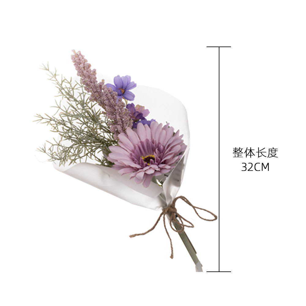 CF01097 artificial Artificial Gerbera Handle Bunch Bridal Hand Bouquet Wedding Party Home Hotel Decoration