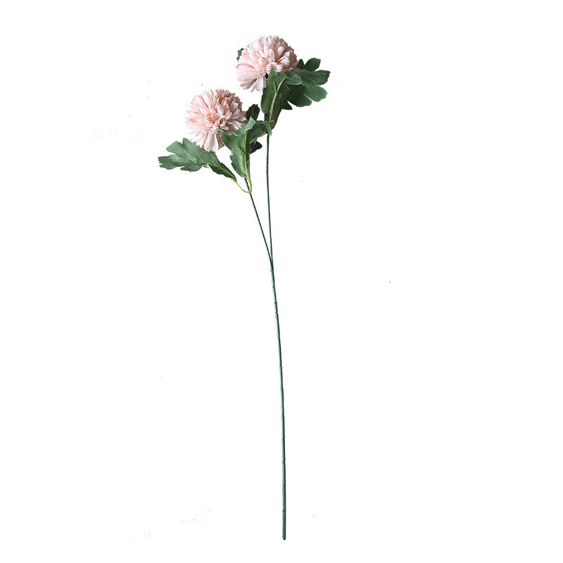 DY1-1087 High Quality Artificial Flowers White Silk Dandelion Puff Flower BAll Spray For Christmas Picks