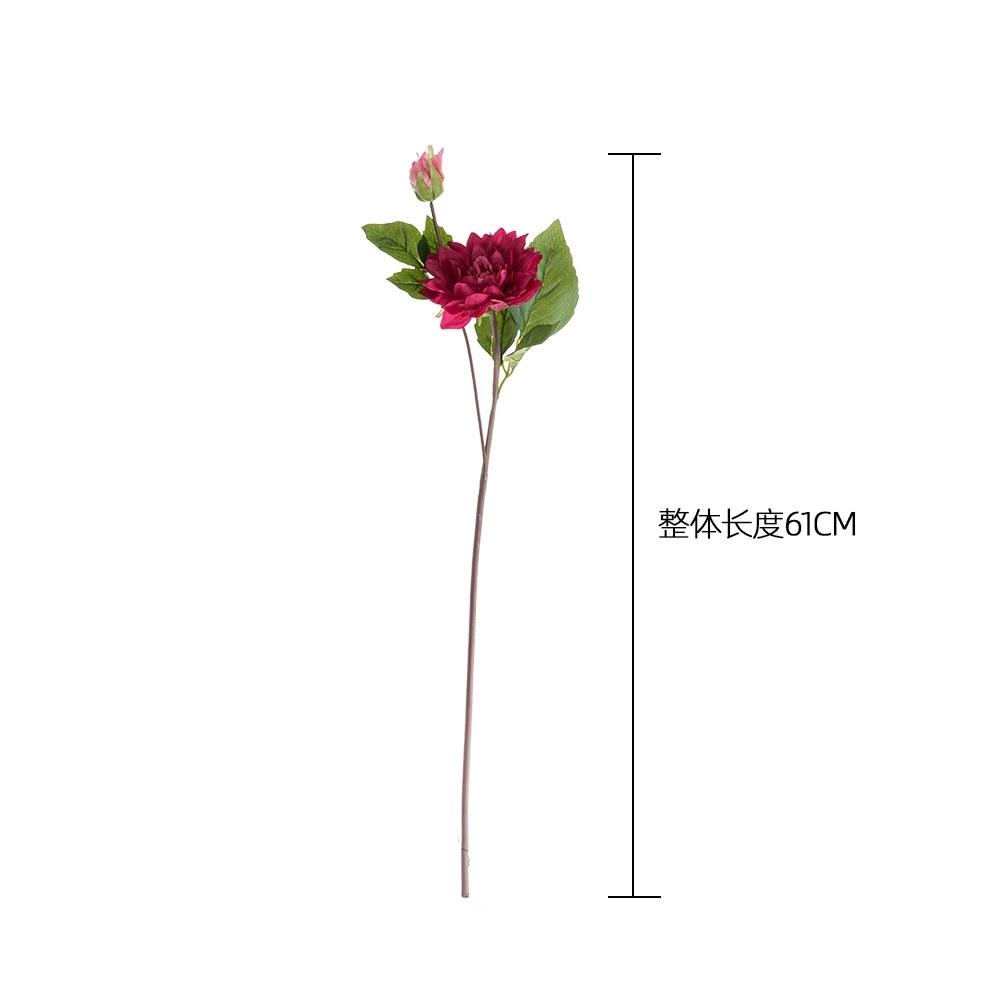 MW40356 Hot Selling Artificial Flower Silk Flower Stems Artificial Dahlia Flowers For Wedding Decoration