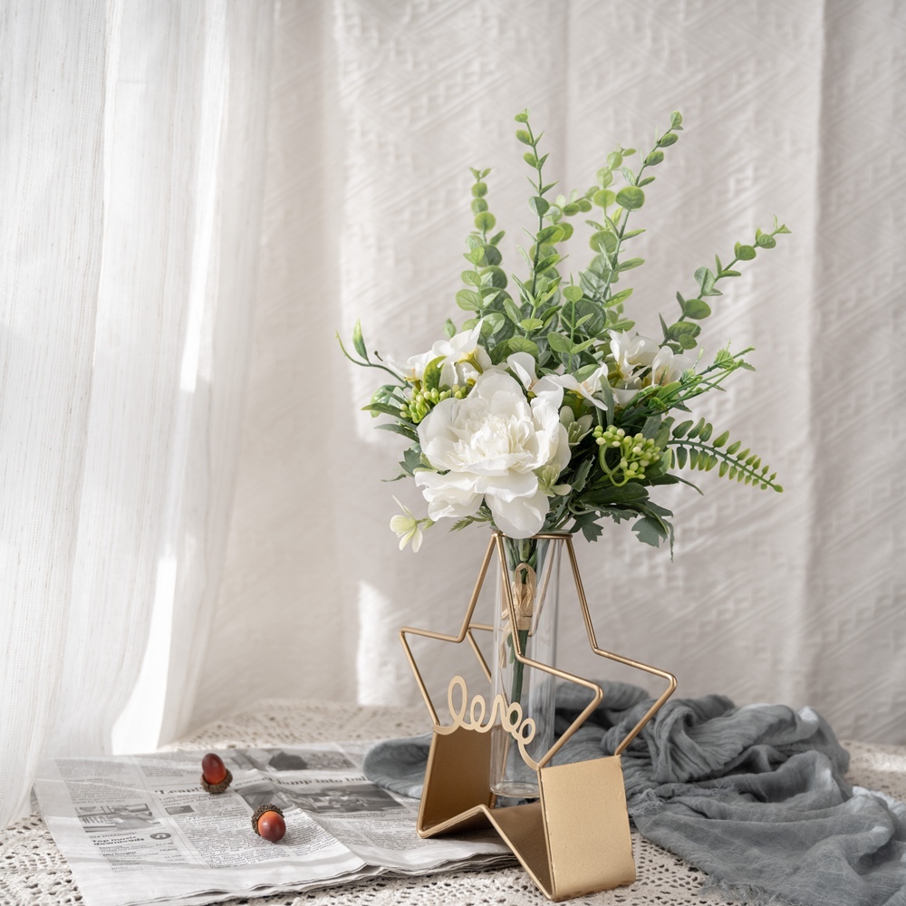CF01038 Artificial Flower Bouquet Tea Rose Chrysanthemum New Design Wedding Supplies
