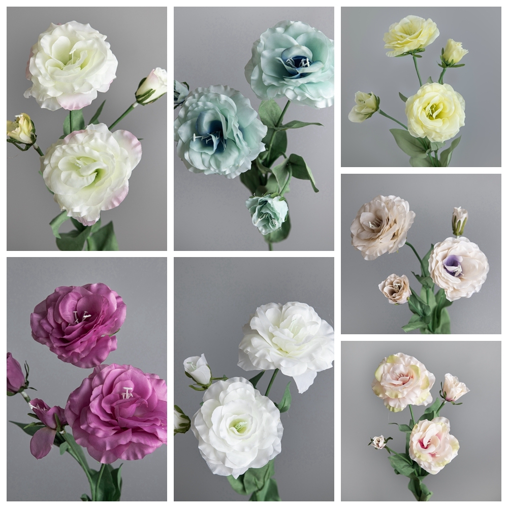 DY-397 Hot Selling Artificial Flowers Platycodon Grandiflorum Flower Eustoma For Wedding Decoration