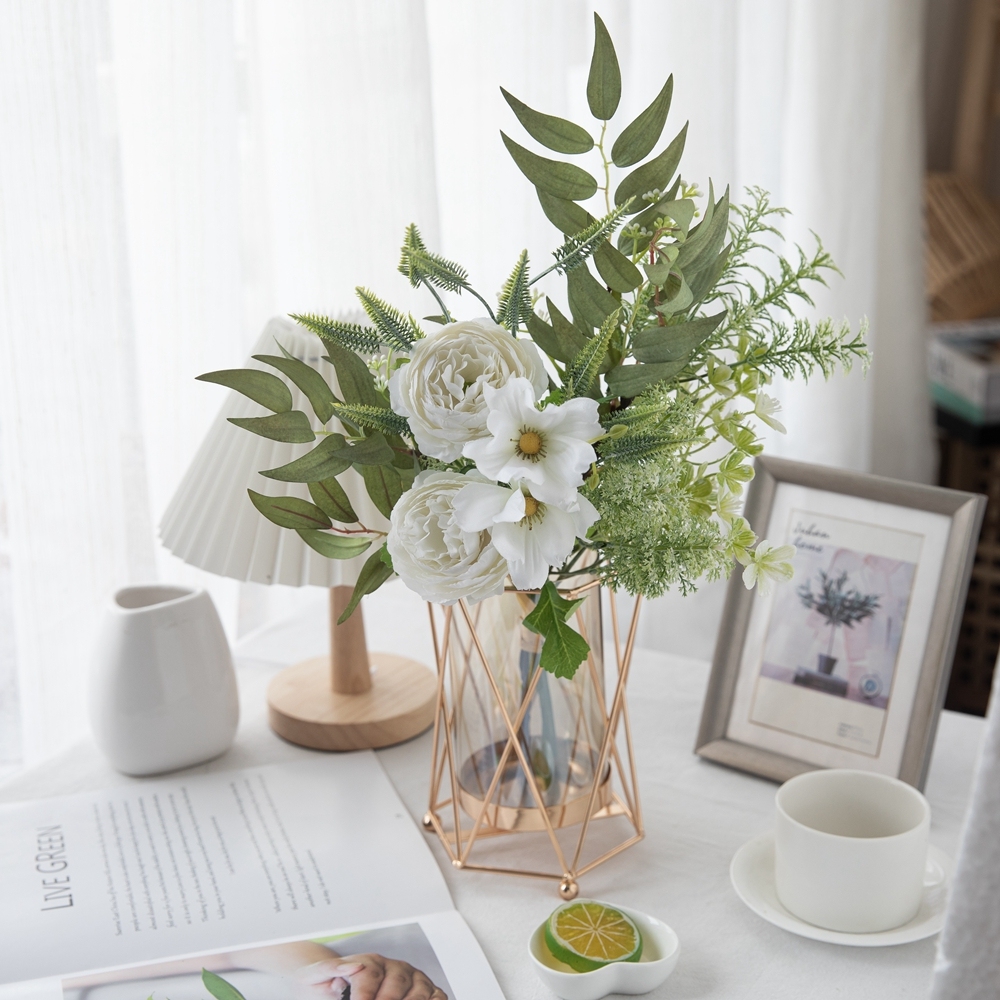 CF01143 Artificial Lotus Cosmos Bouquet New Design Decorative Flowers and Plants