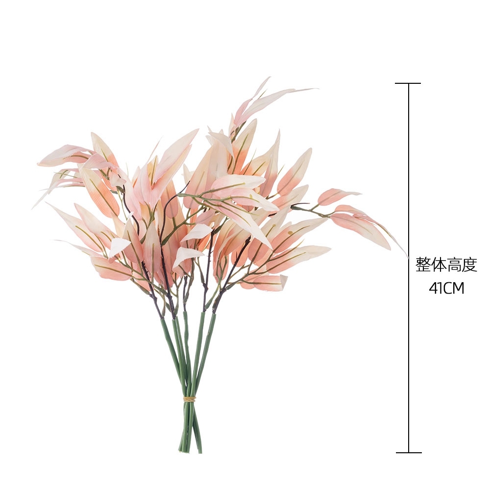 YC1053 Popular Artificial Rose Eucalyptus Flower Bouquets Artificial Silk Plastic For Mother's Day gift