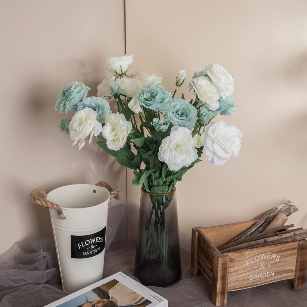DY-397 Hot Selling Artificial Flowers Platycodon Grandiflorum Flower Eustoma For Wedding Decoration