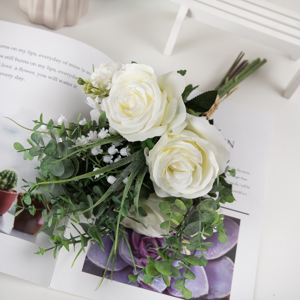 CF01139 Artificial Rose Hydrangea Daisy Bouquet New Design Garden Wedding Decoration