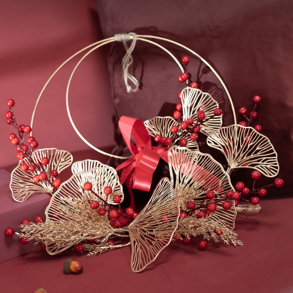 CF01058 Artificial Berry Double Garland Wall Hanging New Design Christmas Decoration Festive Decorations