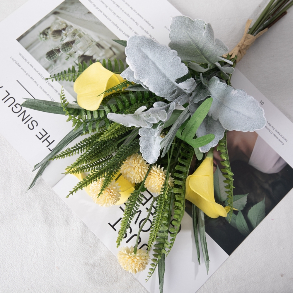 CF01145 Artificial Calla Lily Dandelion Bouquet New Design Decorative Flowers and Plants