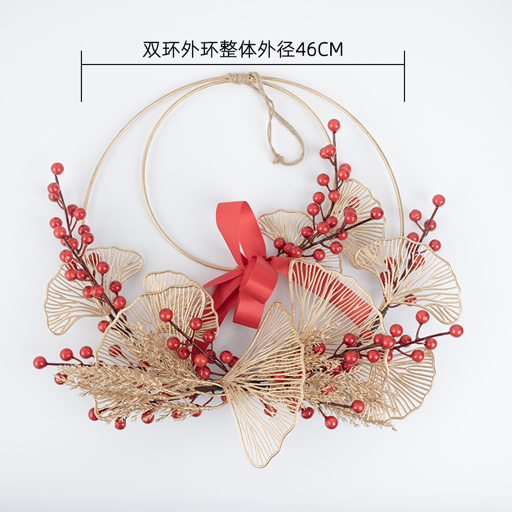 CF01058 Artificial Berry Double Garland Wall Hanging New Design Christmas Decoration Festive Decorations
