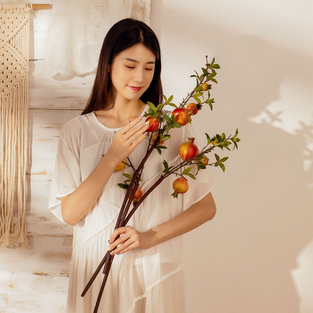 MW10889 Factory direct sales of new simulation pomegranate suitable for model room home hotel office wedding deco Table Deco