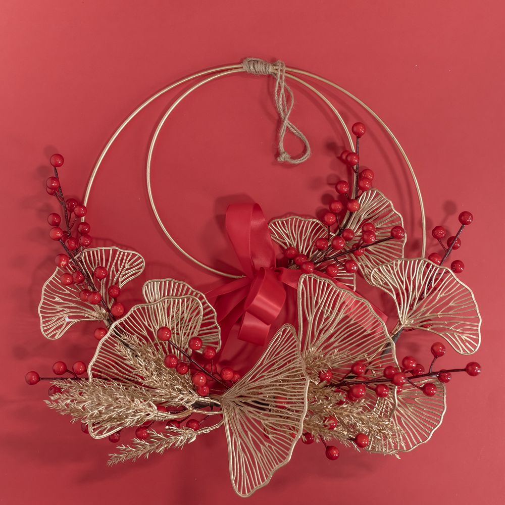 CF01058 Artificial Berry Double Garland Wall Hanging New Design Christmas Decoration Festive Decorations