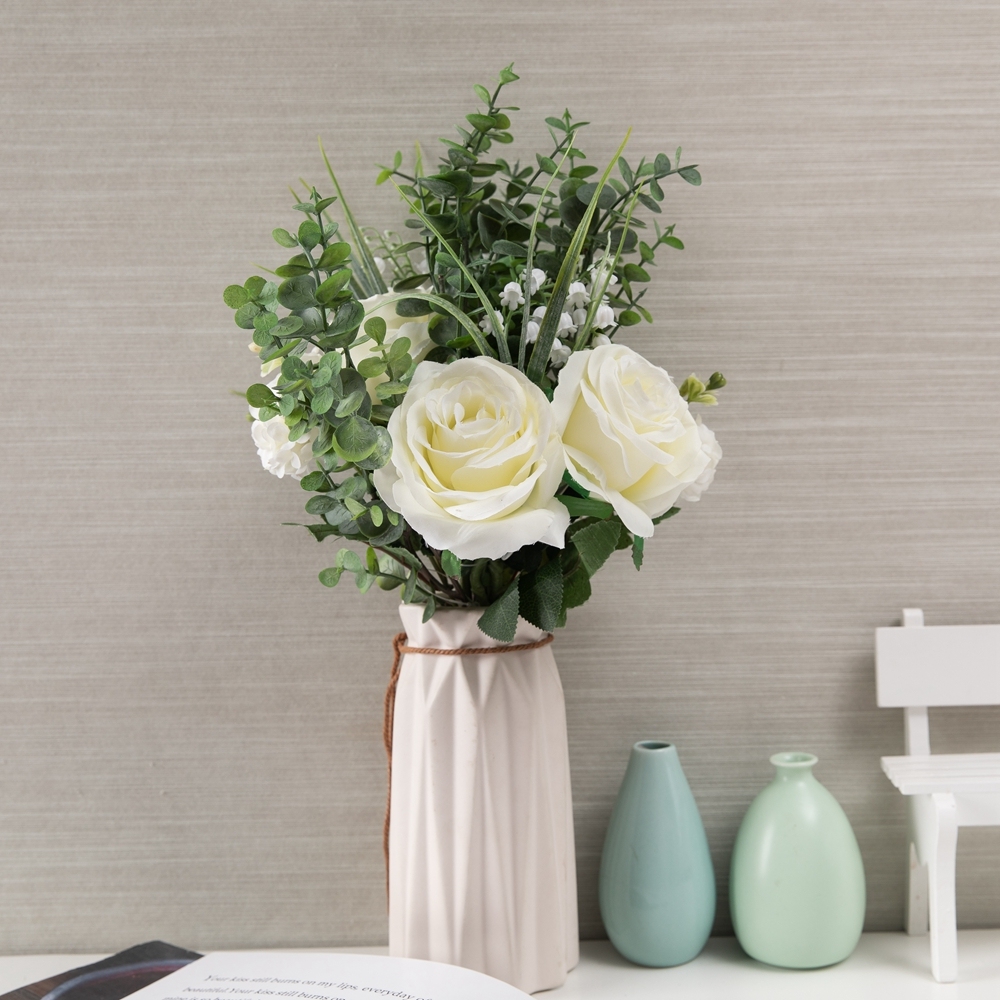 CF01139 Artificial Rose Hydrangea Daisy Bouquet New Design Garden Wedding Decoration