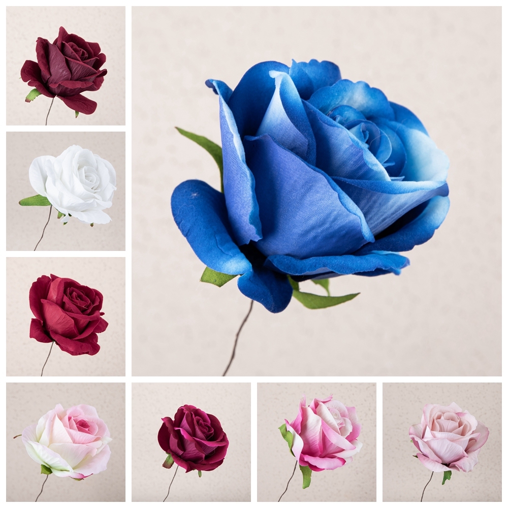 MW03338 High Quality Artificial Flower Head Height 5.5cm Rose Head For Mother's Day gift