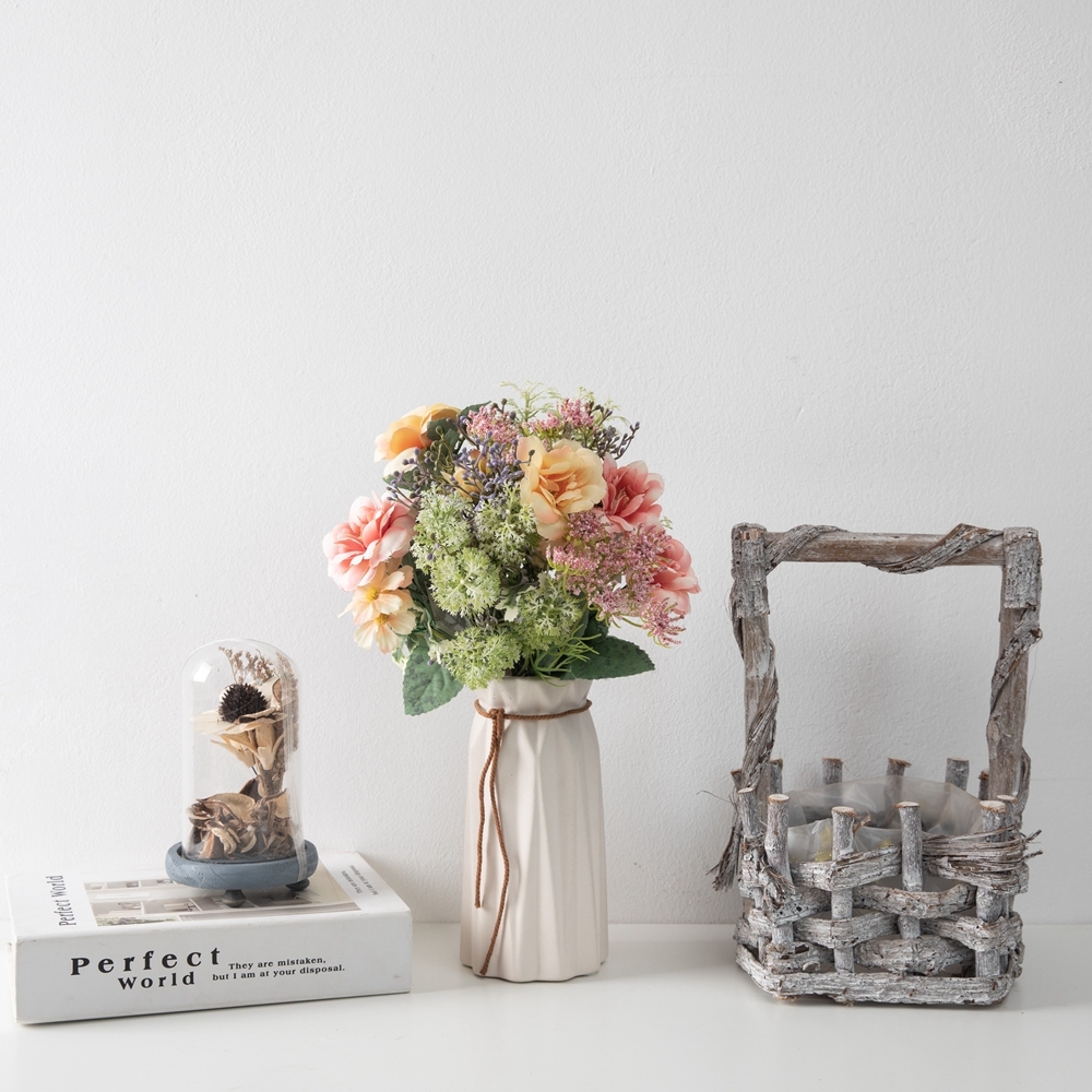 CF01175 Artificial Camellia Chrysanthemum Bouquet New Design Decorative Flowers and Plants