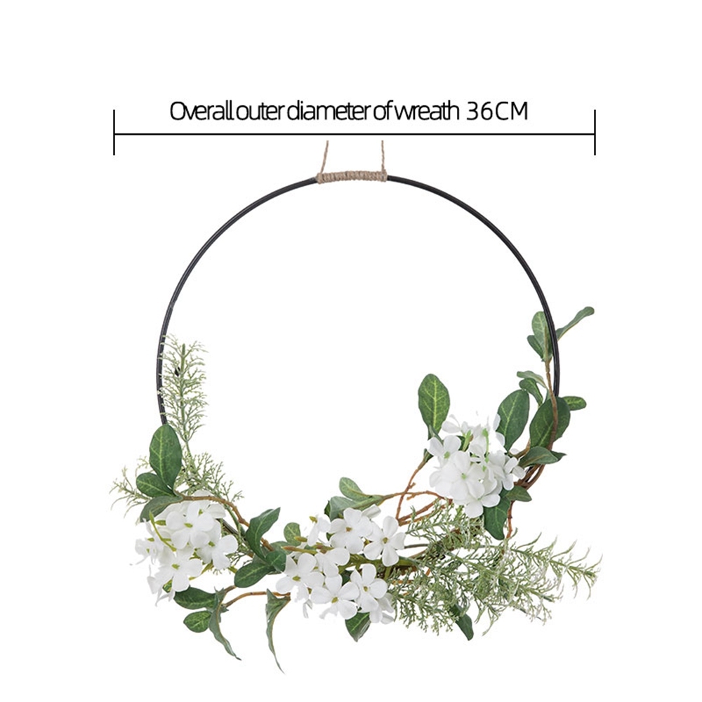 CF01240 Artificial snow cherry blossom artemisia grass half garland wall hanging for Wedding Decoration Background
