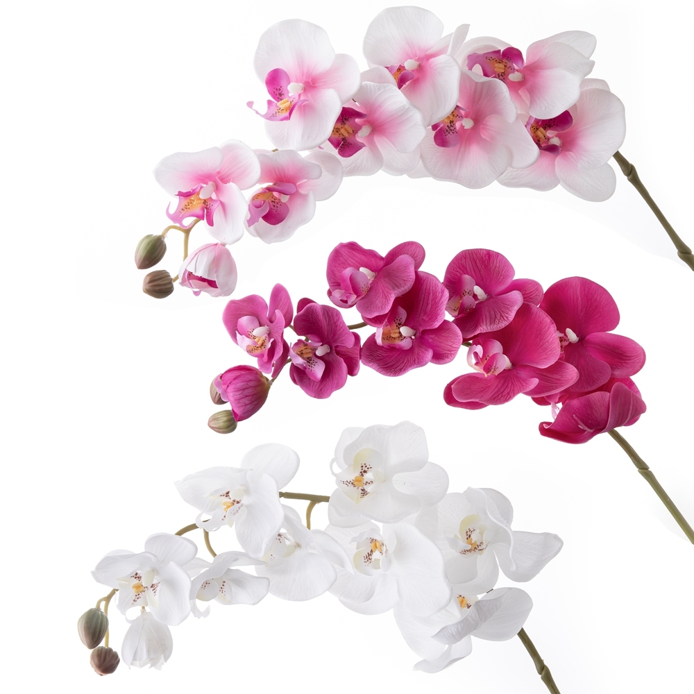 MW18902 Home Supermarket Artificial Flower White Orchid For Christmas Decoration
