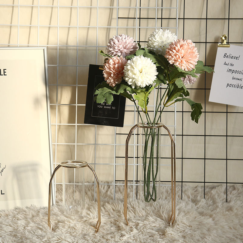 DY1-1087 High Quality Artificial Flowers White Silk Dandelion Puff Flower BAll Spray For Christmas Picks