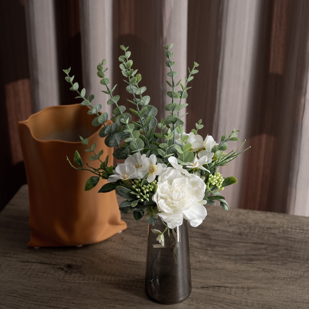 CF01038 Artificial Flower Bouquet Tea Rose Chrysanthemum New Design Wedding Supplies
