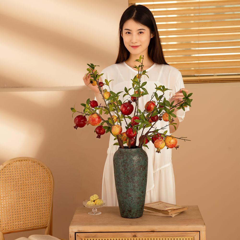 MW10889 Factory direct sales of new simulation pomegranate suitable for model room home hotel office wedding deco Table Deco