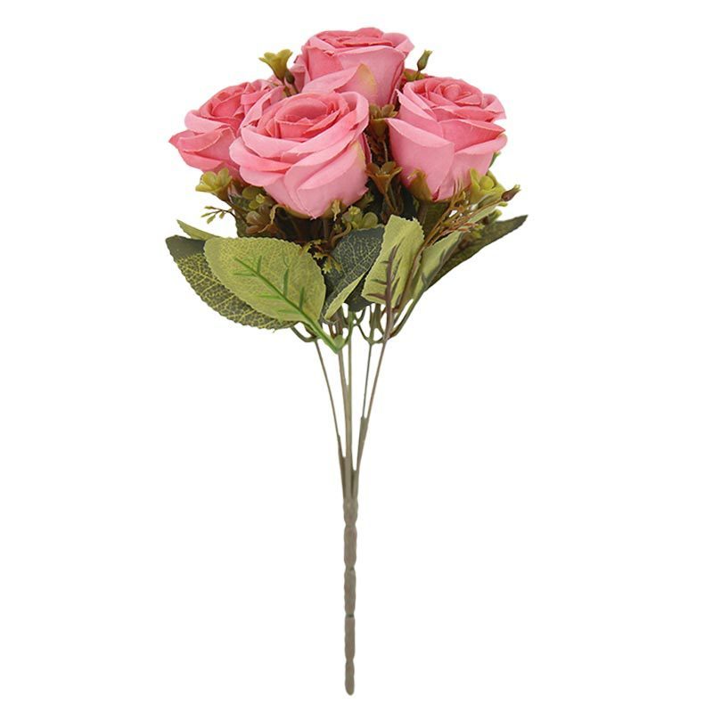 MW46959 Wedding Bridal Bouquet Wholesale Artificial Flower Bundle Simulated Silk Rose Bunch