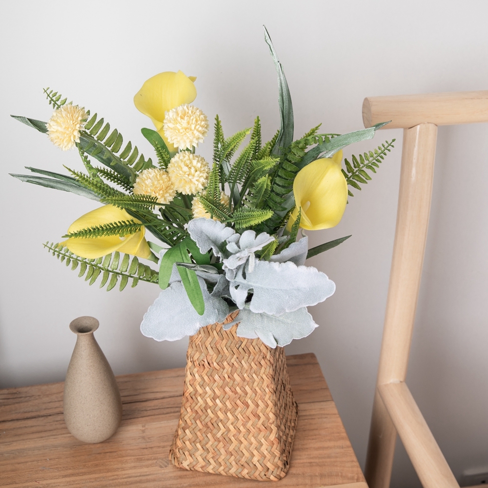 CF01145 Artificial Calla Lily Dandelion Bouquet New Design Decorative Flowers and Plants