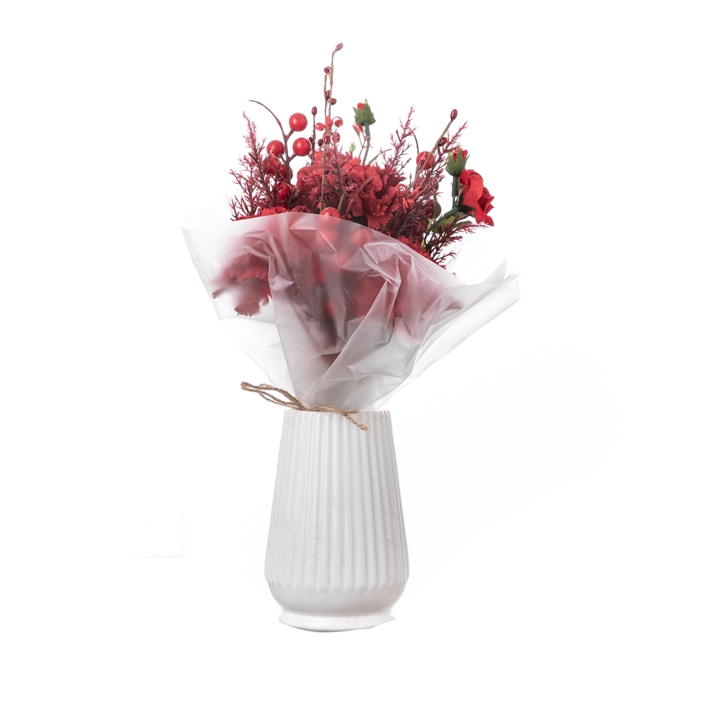 CF01172 Artificial Carnation Rose Bouquet New Design Decorative Flowers and Plants