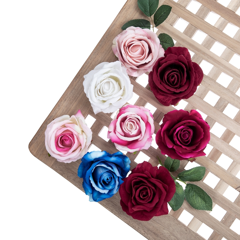 MW03338 High Quality Artificial Flower Head Height 5.5cm Rose Head For Mother's Day gift