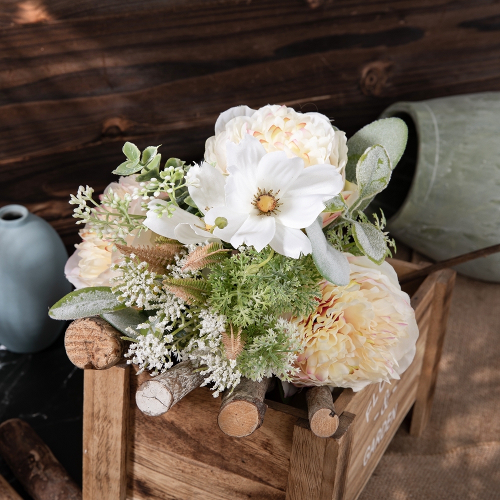 CF01176 Artificial Peony Chrysanthemum Bouquet New Design Silk Flowers Festive Decorations