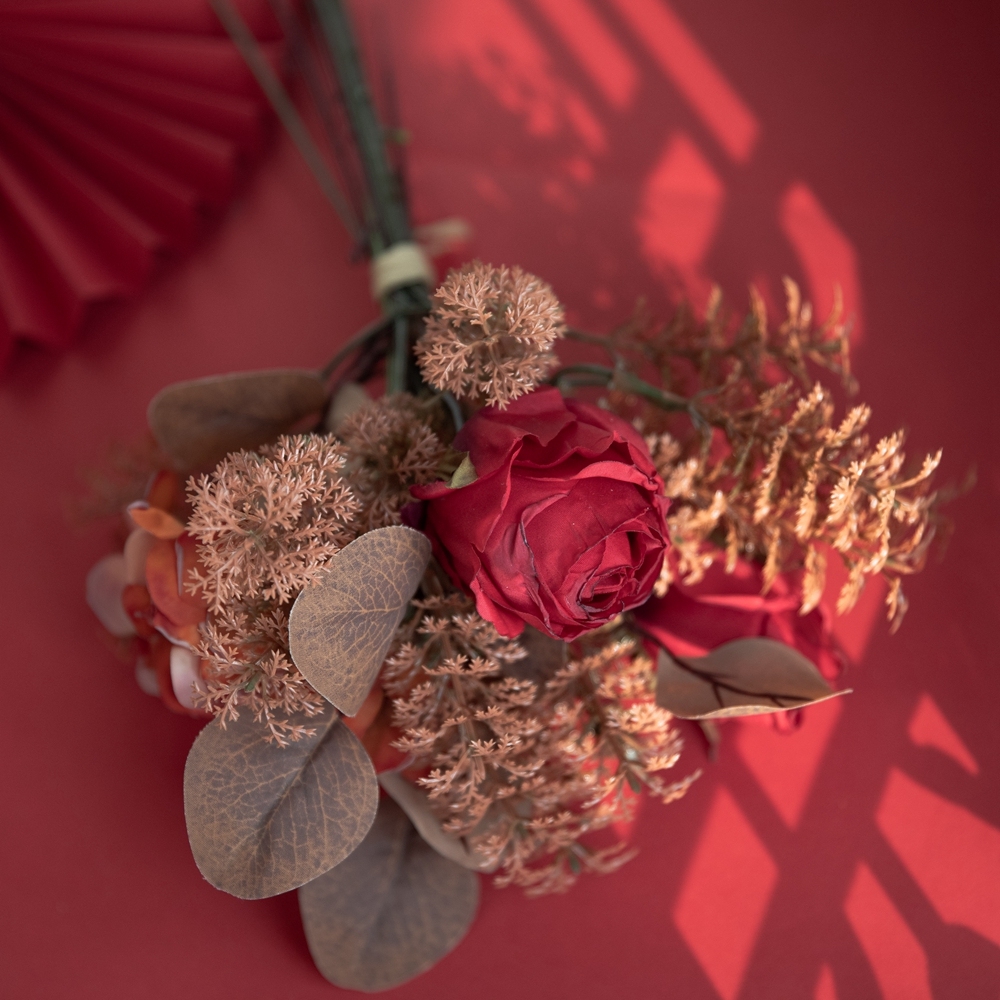 CF01102 Artificial Rose Hydrangea Bouquet Popular Wedding Decoration Bridal Bouquet