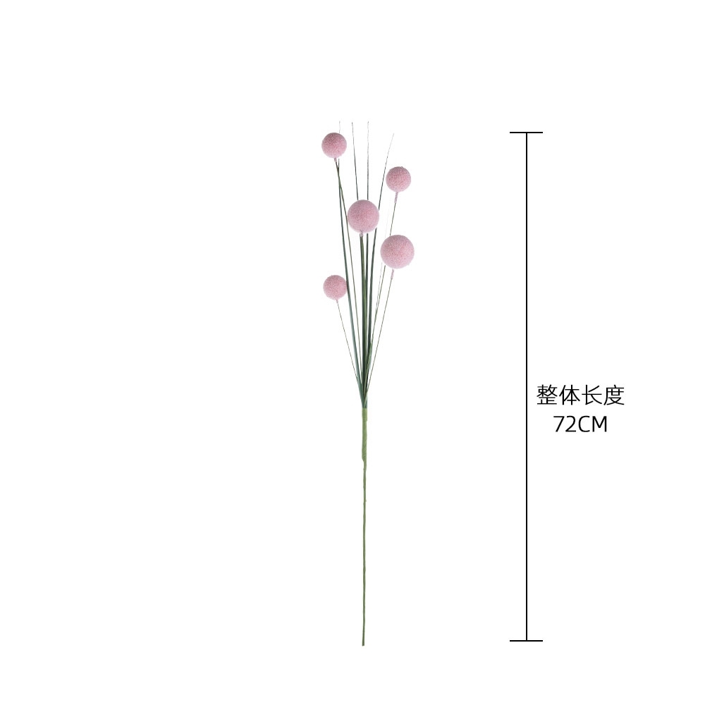 MW61218 New Design Wholesale Artificial Flower Onion Grass with Foam Balls Dandelion for Easter Day Home Kitchen Wedding Decor