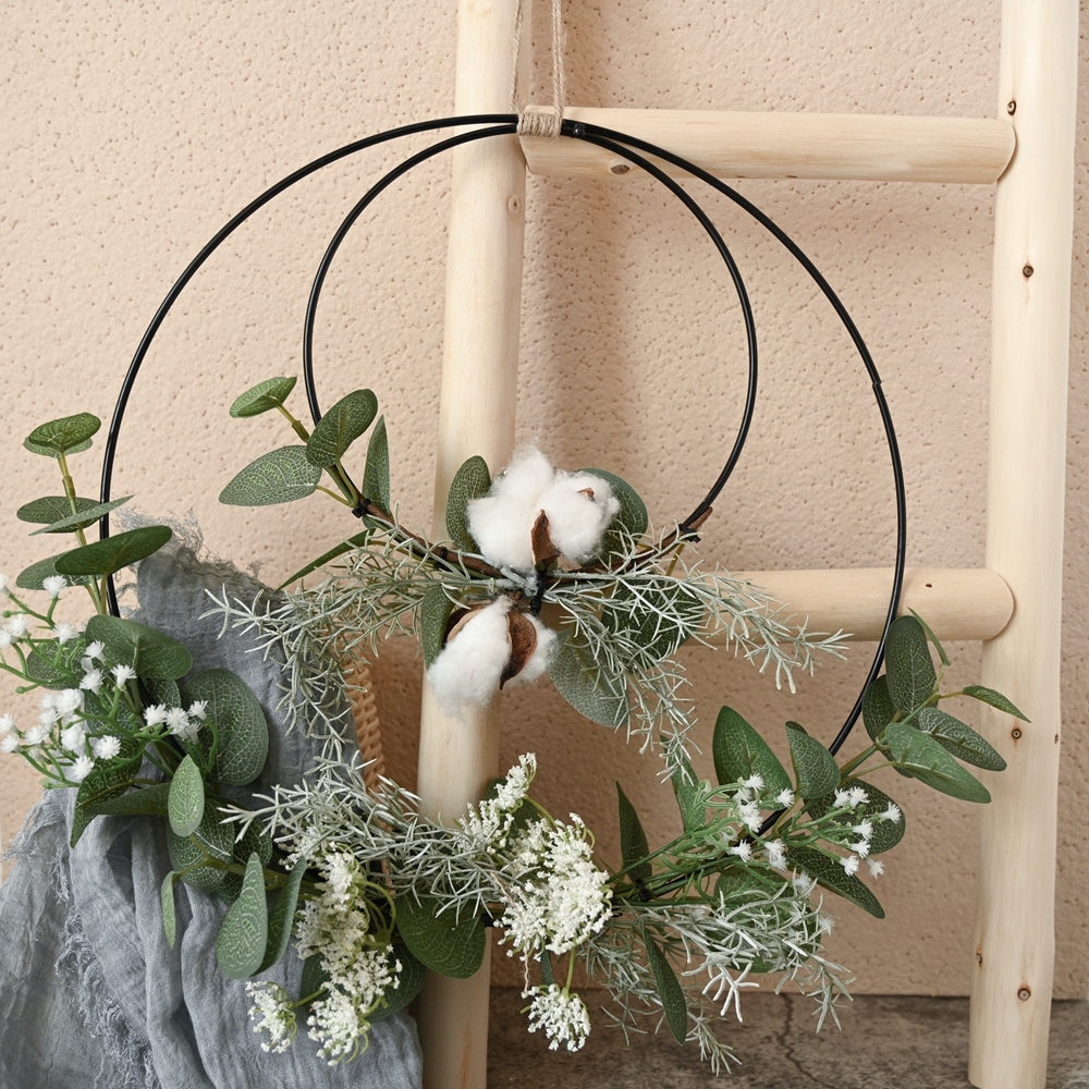 CF01070 Artificial Green Spring Wreath New Design Garden Wedding Decoration Party Decoration
