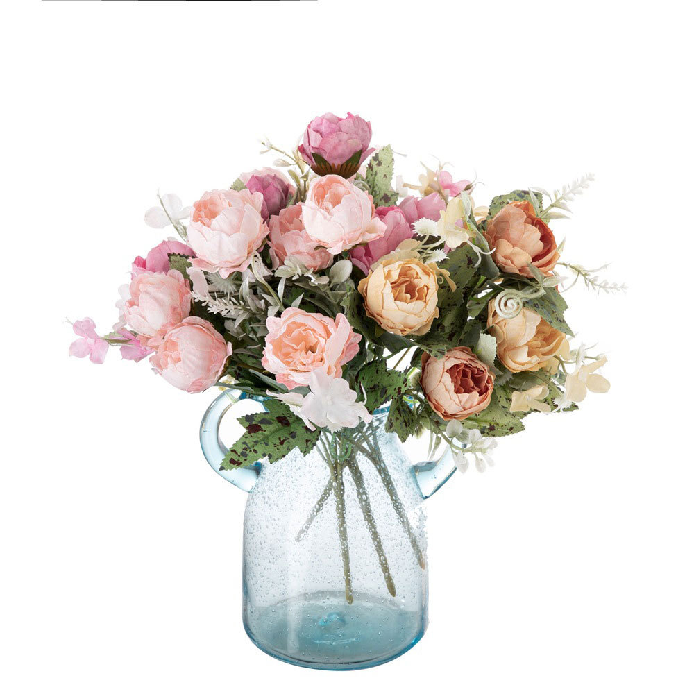 MW55503 High Quality Artificial Flower Bouquet Artifical Silk Peony For Mother's Day gift