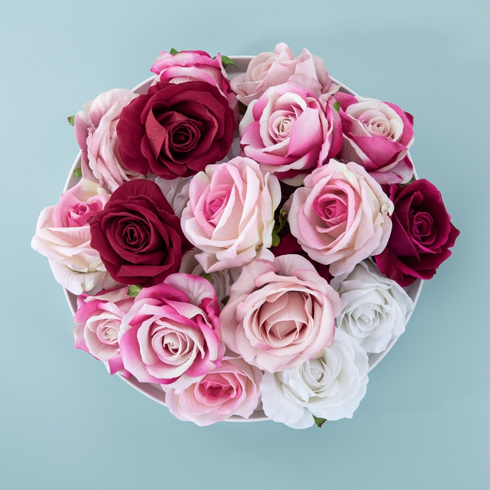 MW03338 High Quality Artificial Flower Head Height 5.5cm Rose Head For Mother's Day gift