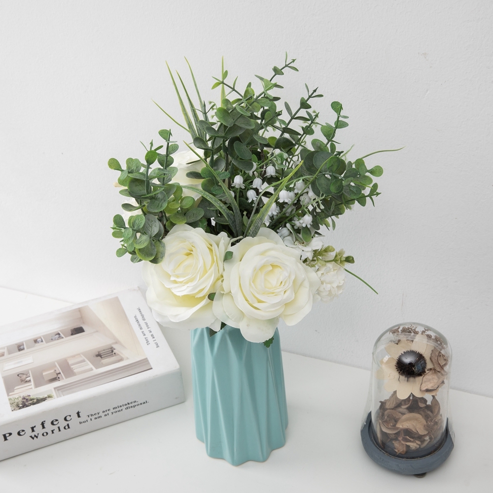 CF01139 Artificial Rose Hydrangea Daisy Bouquet New Design Garden Wedding Decoration