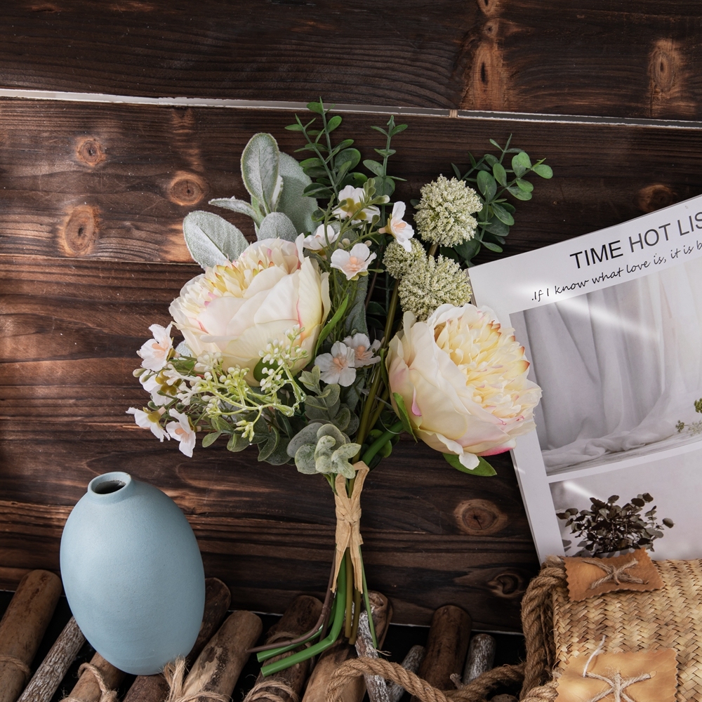 CF01177 Artificial Peony Bouquet New Design Valentine's Day gift Bridal Bouquet Party Decoration