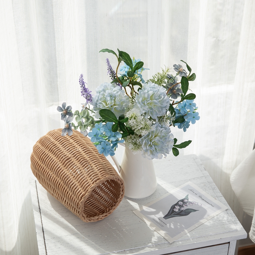 CF01286 Artificial Silk Carnation snowball cherry orchid bouquet for Home Office Table Wedding Flower Bouquet